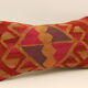 Housse coussin vintage 20x40 cm kilim