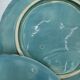 6 19th century plates in Luneville barbotine, asparagus or artichoke