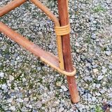 Rattan and wicker armchair from the 50s