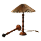 Pair of faux bamboo lamp bases