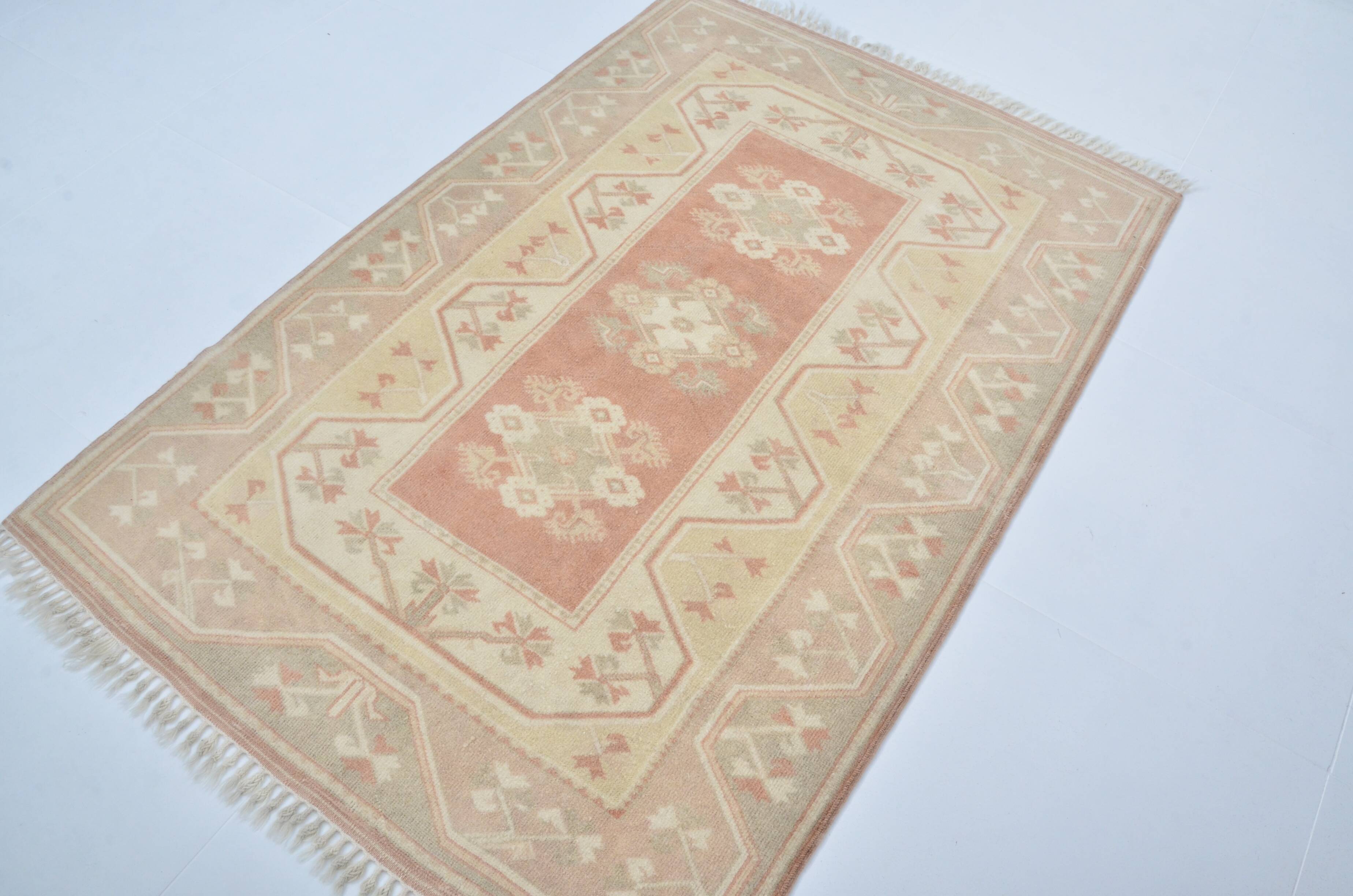 Turkish Oushak handmade rug sku 3598