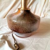Handmade lamp in brass and Murano glass
