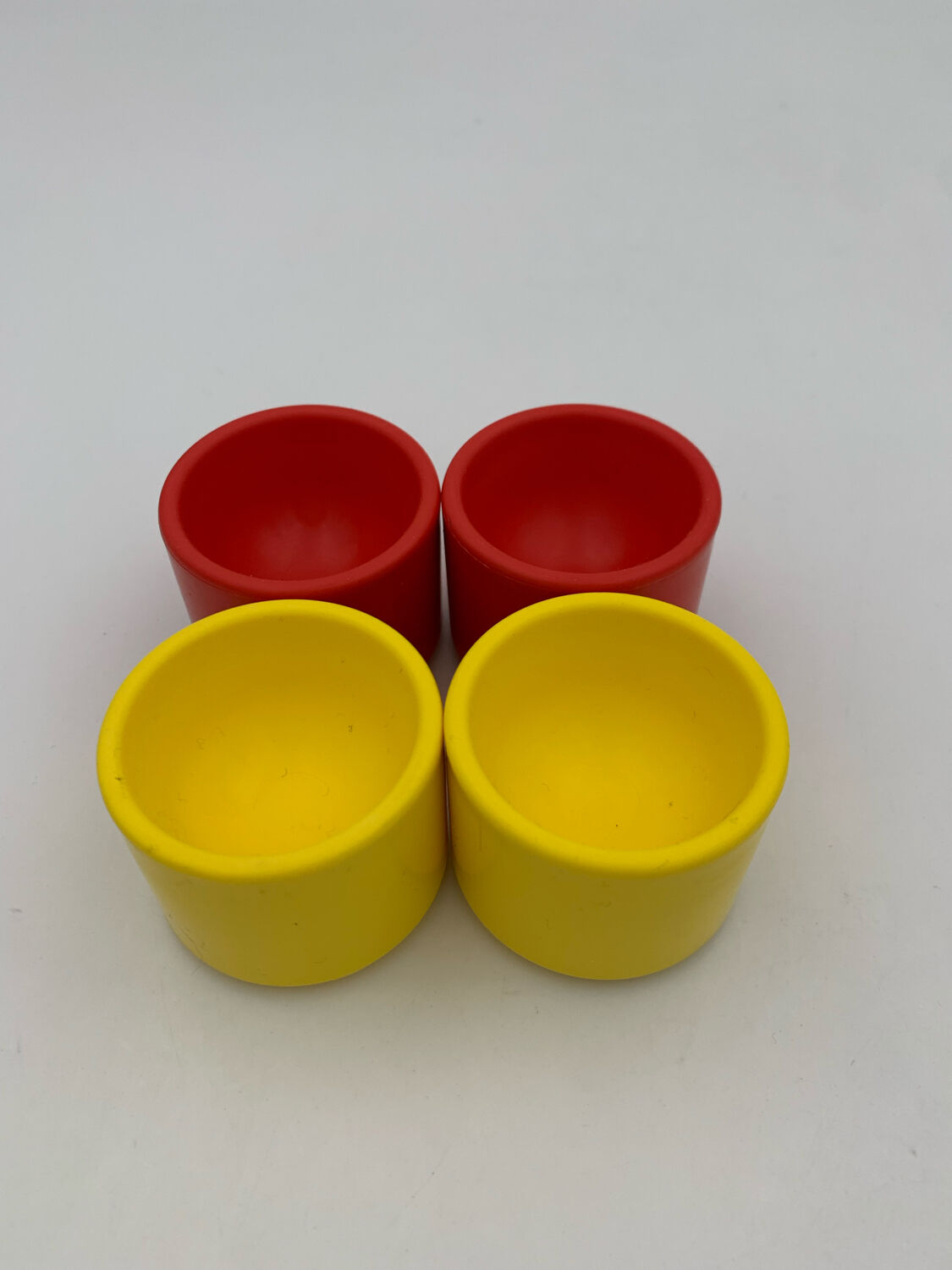 4 vintage egg cups, Sitap France, 1970s