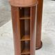 Pair of wooden swivel stools