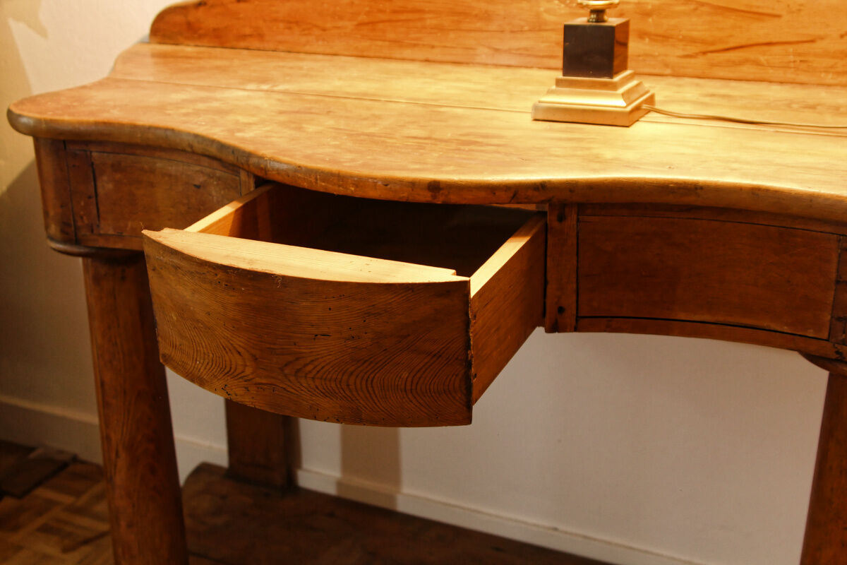 Cherry wood console