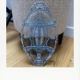 Dish servant aperitif blue glass art deco
