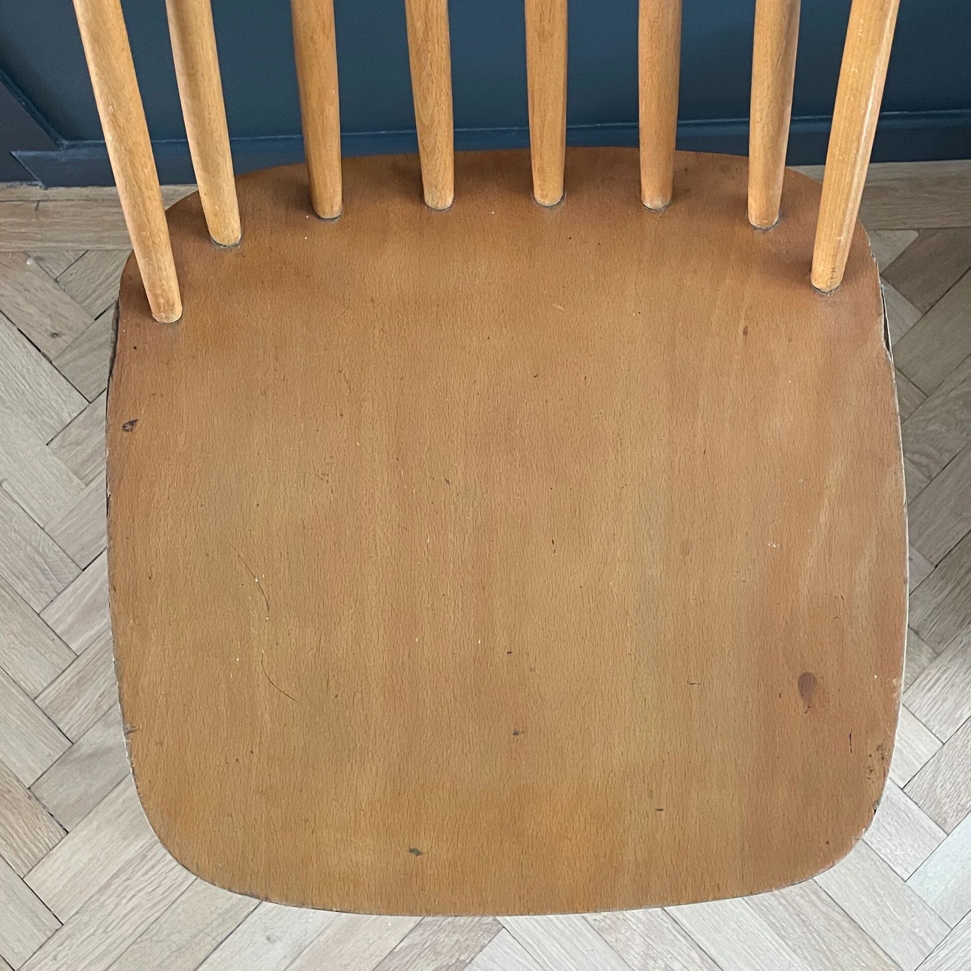 Chaise scandinave à barreaux 1950