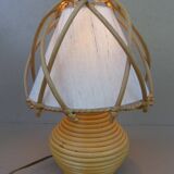 Louis SOGNOT rattan bedside lamp