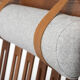 Rocking chair by Hans Olsen for Juul Kristensen in grey felt
