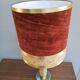 Table lamp decor gold metal Cork and vintage flighting 70