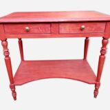 console with drawers