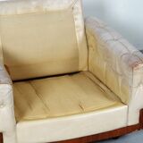 Vintage club chair in rosewood and leather
