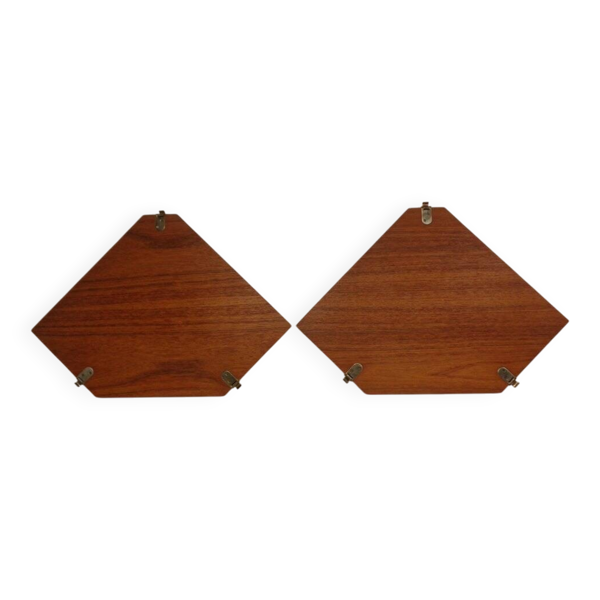 Swedish Teak Corner Shelf by Kajsa and Nils Nisse Strinning for String, 1950s