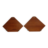 Swedish Teak Corner Shelf by Kajsa and Nils Nisse Strinning for String, 1950s