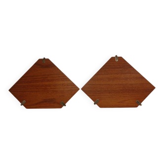 Swedish Teak Corner Shelf by Kajsa and Nils Nisse Strinning for String, 1950s