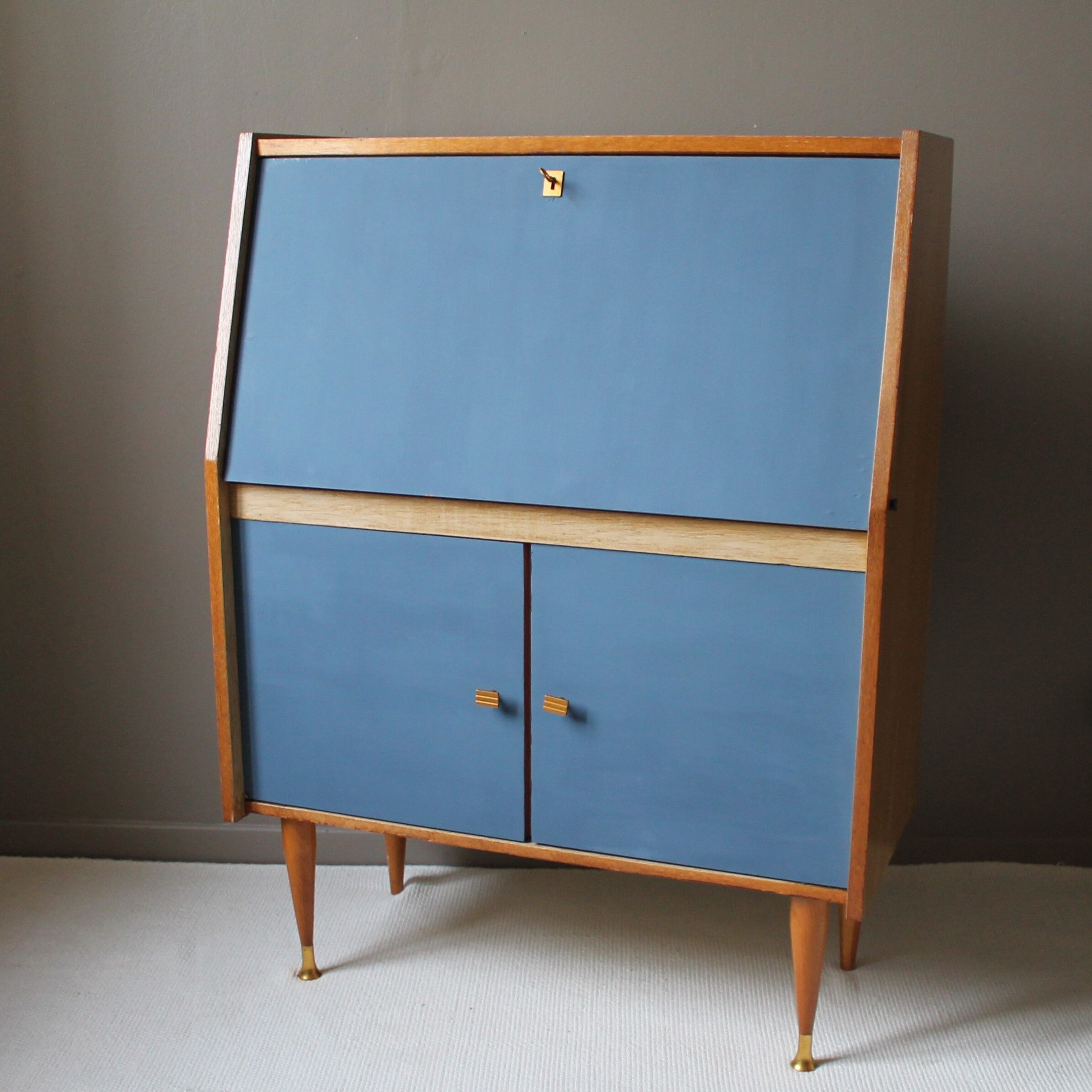 Meuble 'secrétaire-bureau' vintage