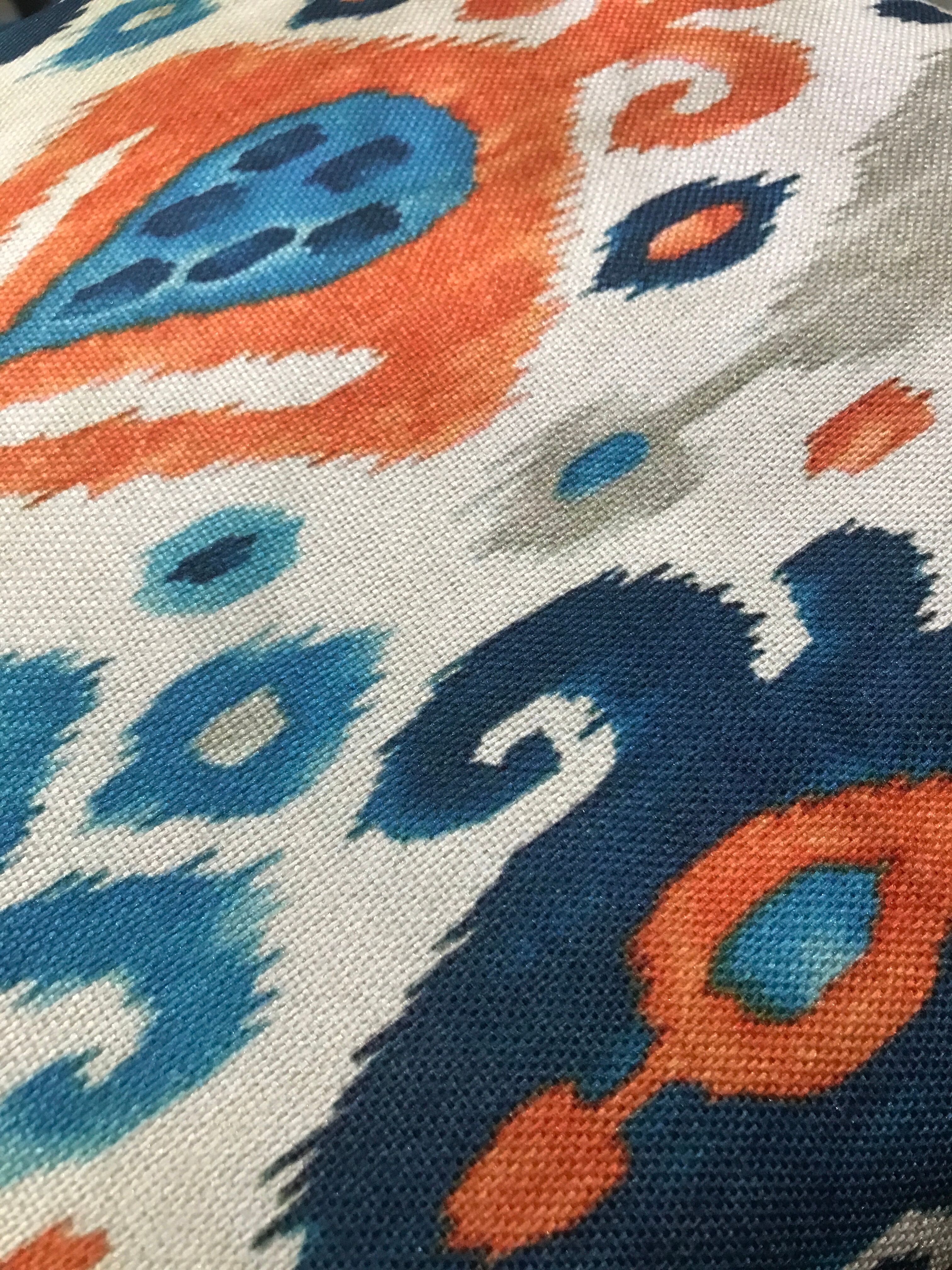 Square cushion bohemian ethnic motifs