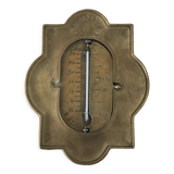 Vintage Brass Hanging Thermometer