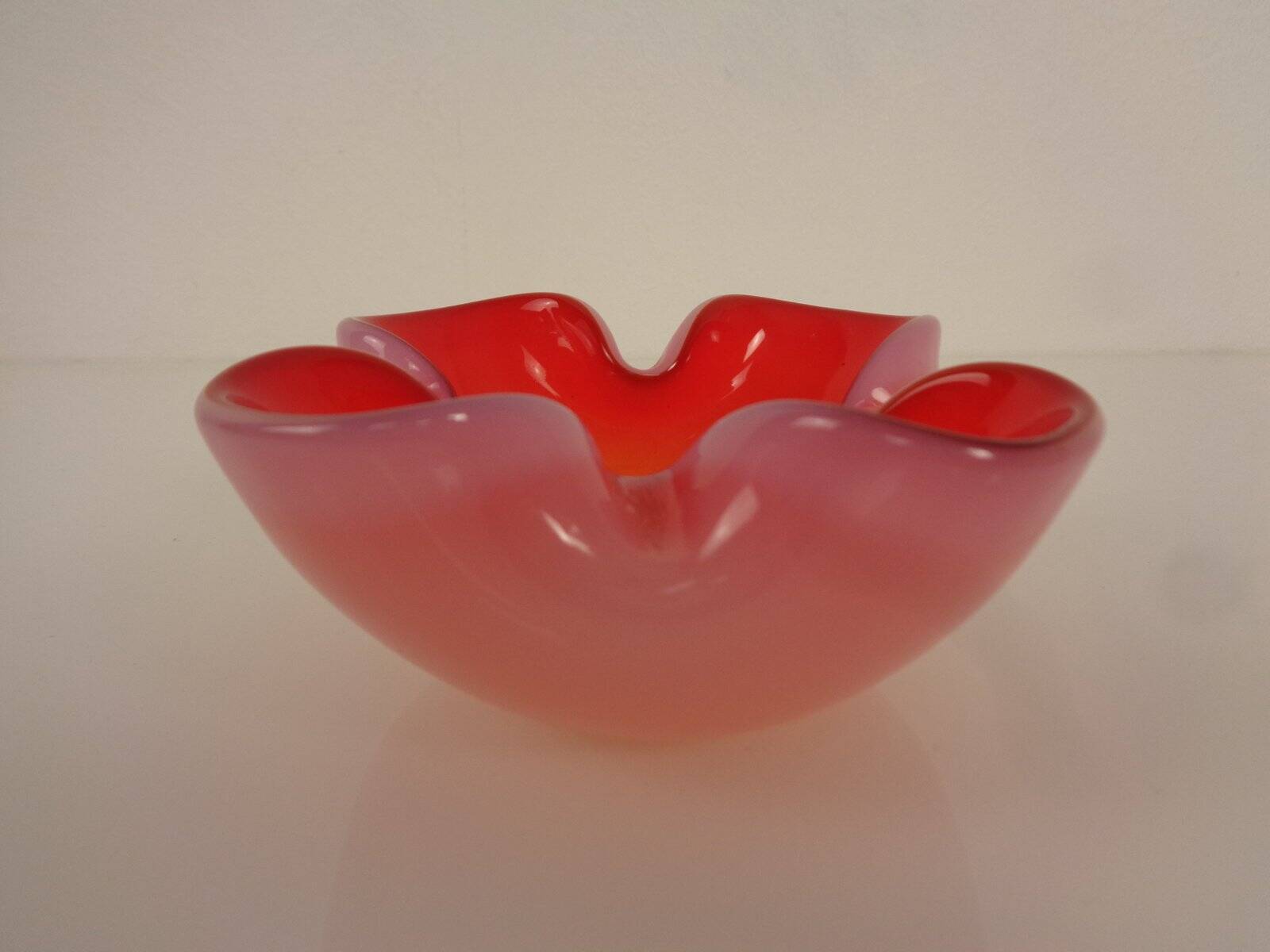 Sommerso Murano Glass Ashtray, Italy, 1960s