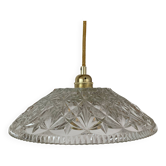 Vintage glass lampshade pendant light - tableware collection -