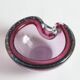 Murano glass purple bullicante trinket bowl, 1960s
