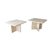 Tables basses en travertin carrées