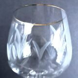 5 Cut crystal wine glasses