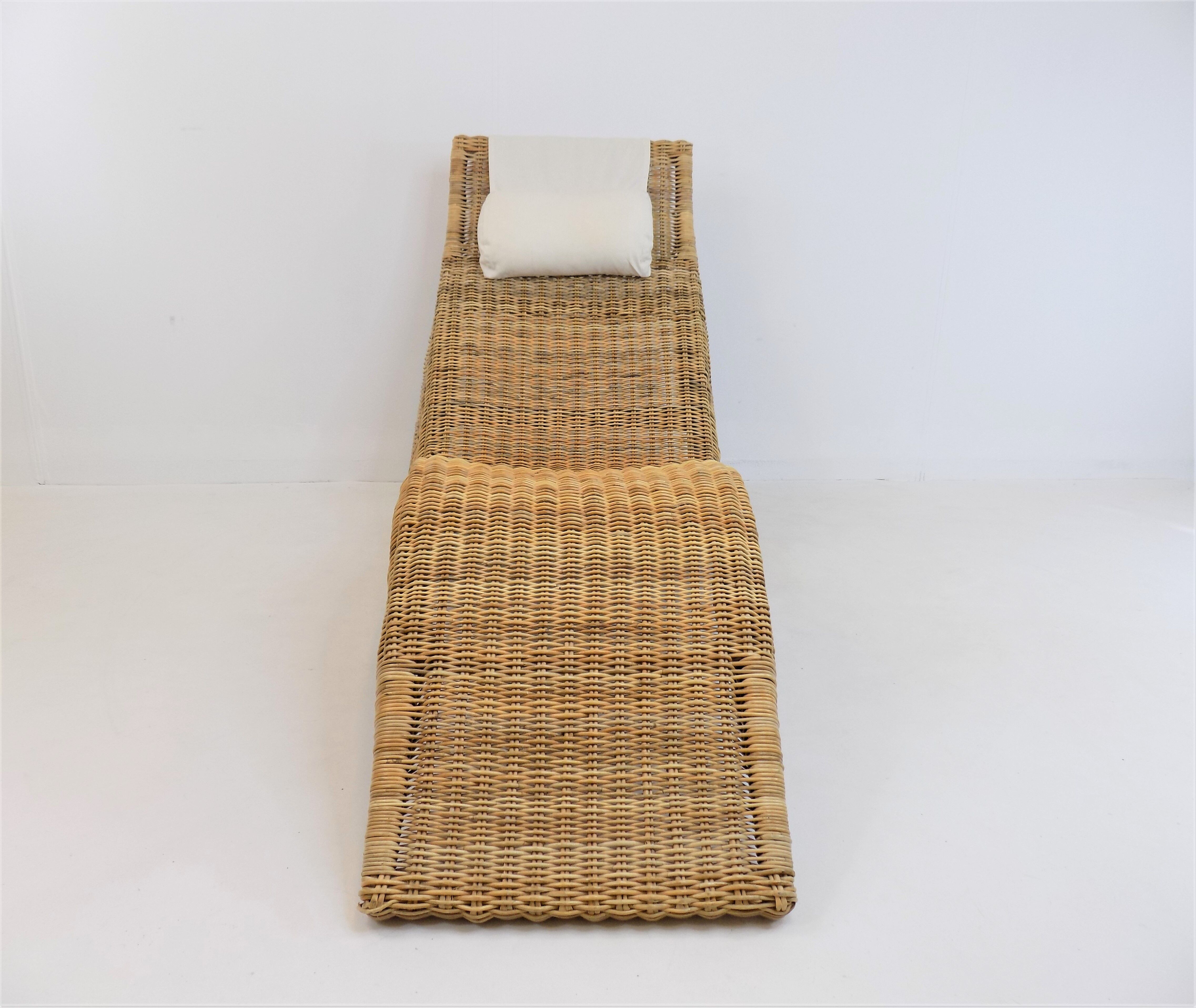 Chaise longue Karlskrona en rotin par Karl Malmvall