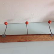 Old patere with 3 heads Orange balls/vintage years 50-60