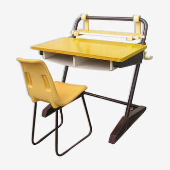 Schoolboy desk and vintage chair