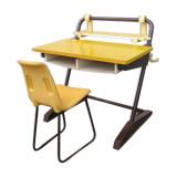 School desk and vintage chair