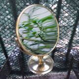 Brass psyche mirror