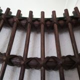 Dark rattan Sun mirror 64X52cm years 70