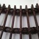 Dark rattan Sun mirror 64X52cm years 70