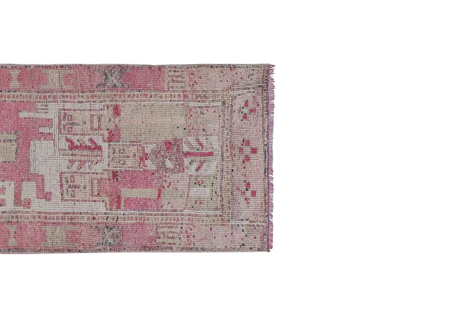 Vintage Turkish hallway rug 99x330 cm