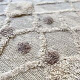 Grey berber carpet - 200 x 138 cm
