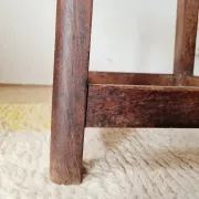 Tabouret de ferme ancien en chêne massif