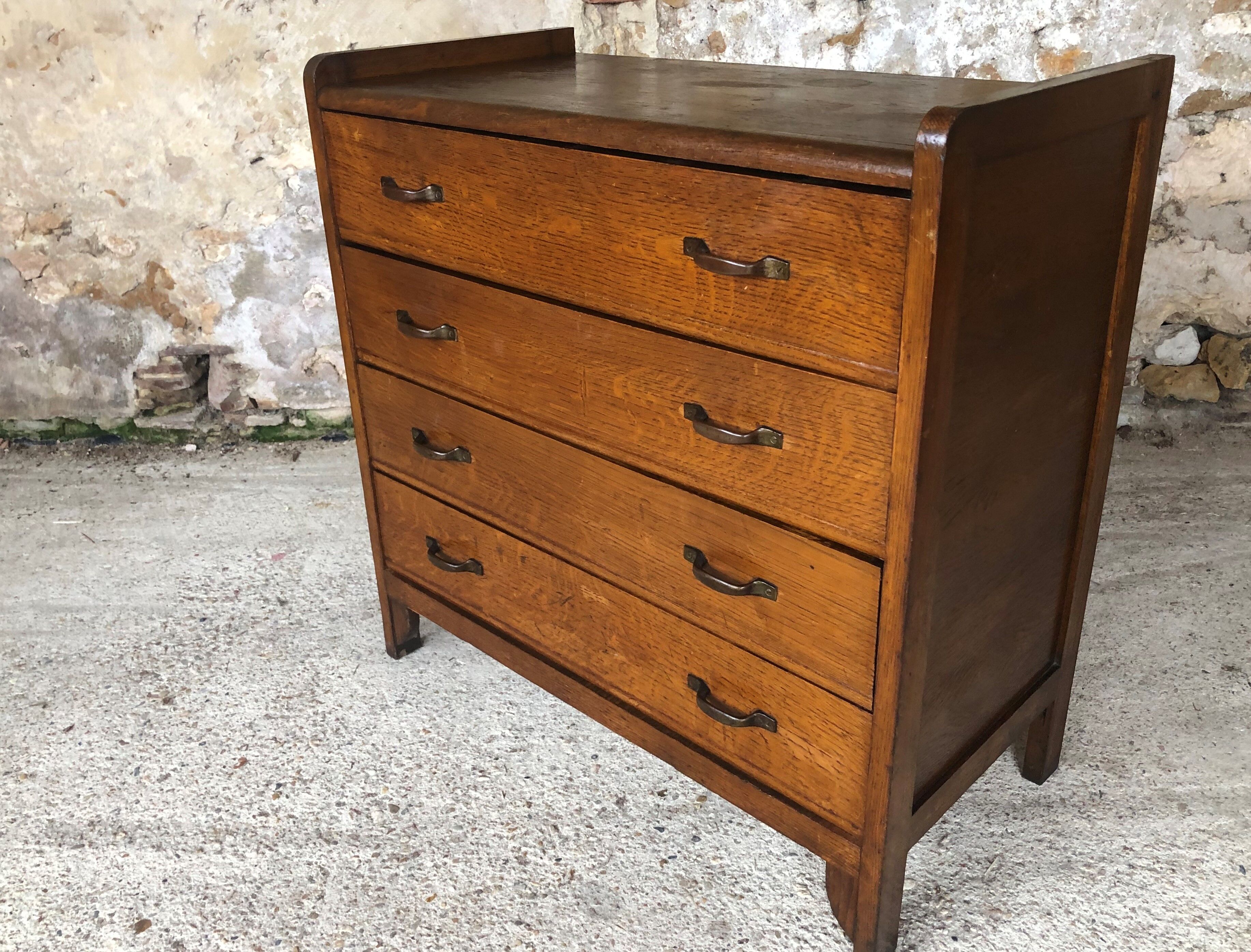 Vintage chest of drawers with 4 drawers, 50s /60