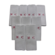 9 old linen towels embroidered MC with red thread