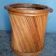 Cache pot en rotin epoque 1970
