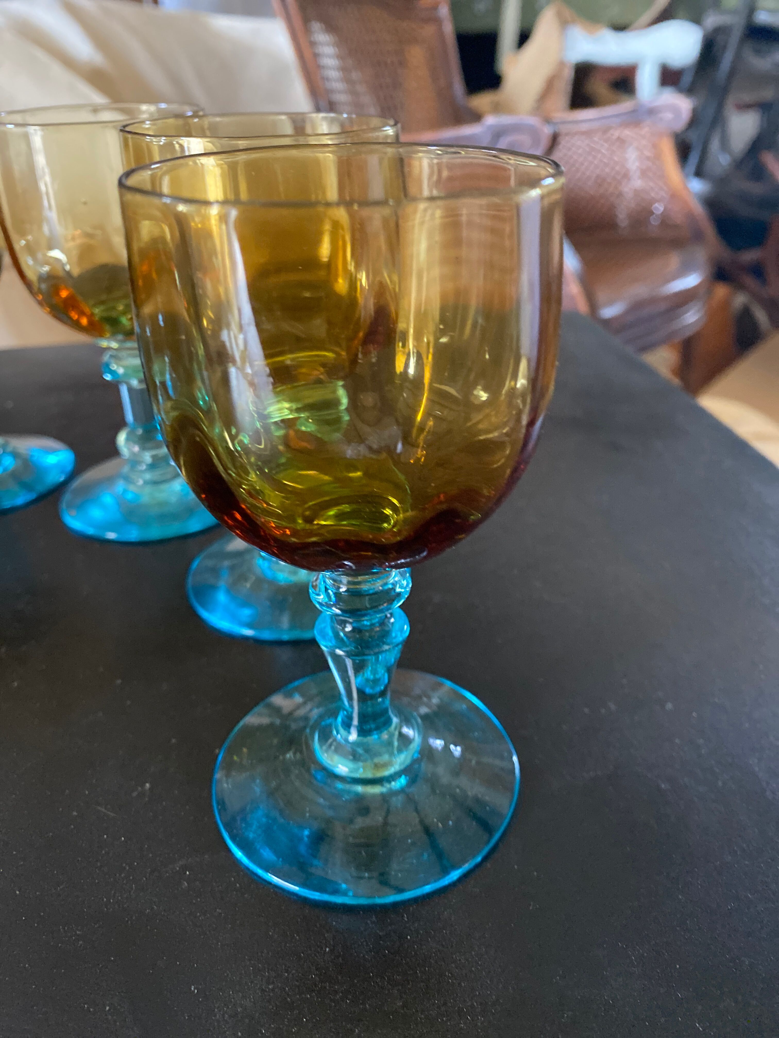 6 port glasses in Portieux crystal