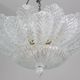 Set of 3 Taormina Murano Ceiling Light and Murano Glass Wall Light , 1970