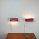 Pair of vintage 80s design wall lamps