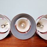 Lot de 3 suspensions scandinaves en aluminium, J. Hammerborg,  1960