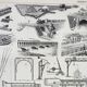 Gravure ancienne 1898, Chemin de fer, train, rail • Lithographie, Planche originale