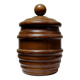 Tobacco jar, vintage turned wooden box from the 40s-50s