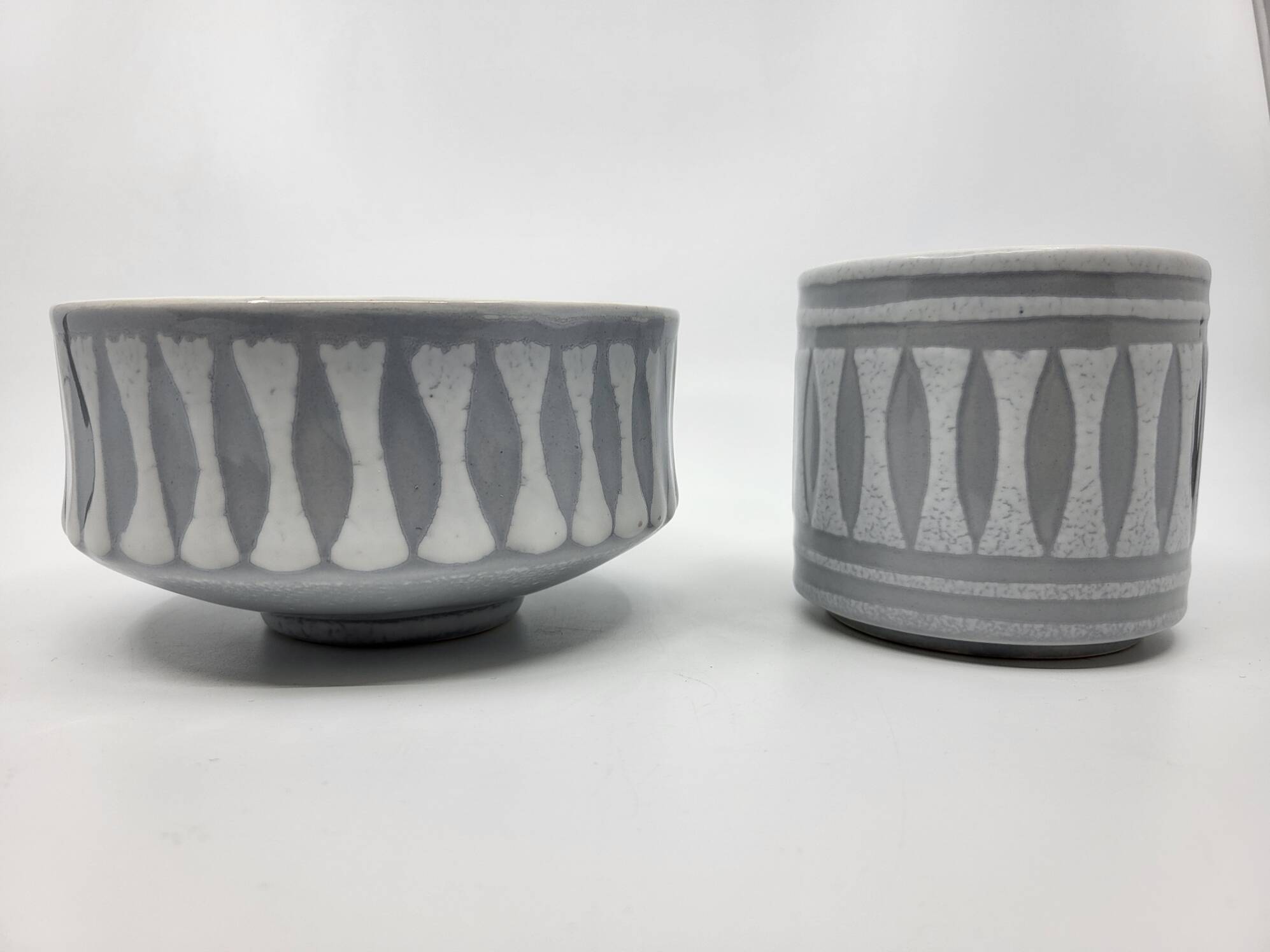 Roger Capron French Riviera Vintage Ceramic Bowl and Mug 1950/60 (set of 2)