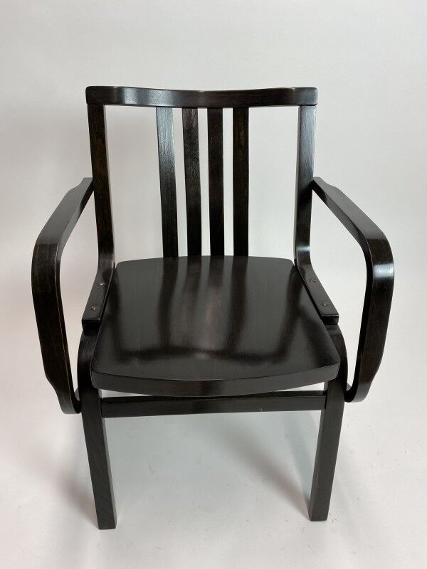Fauteuils en bois plié noir par Ton
