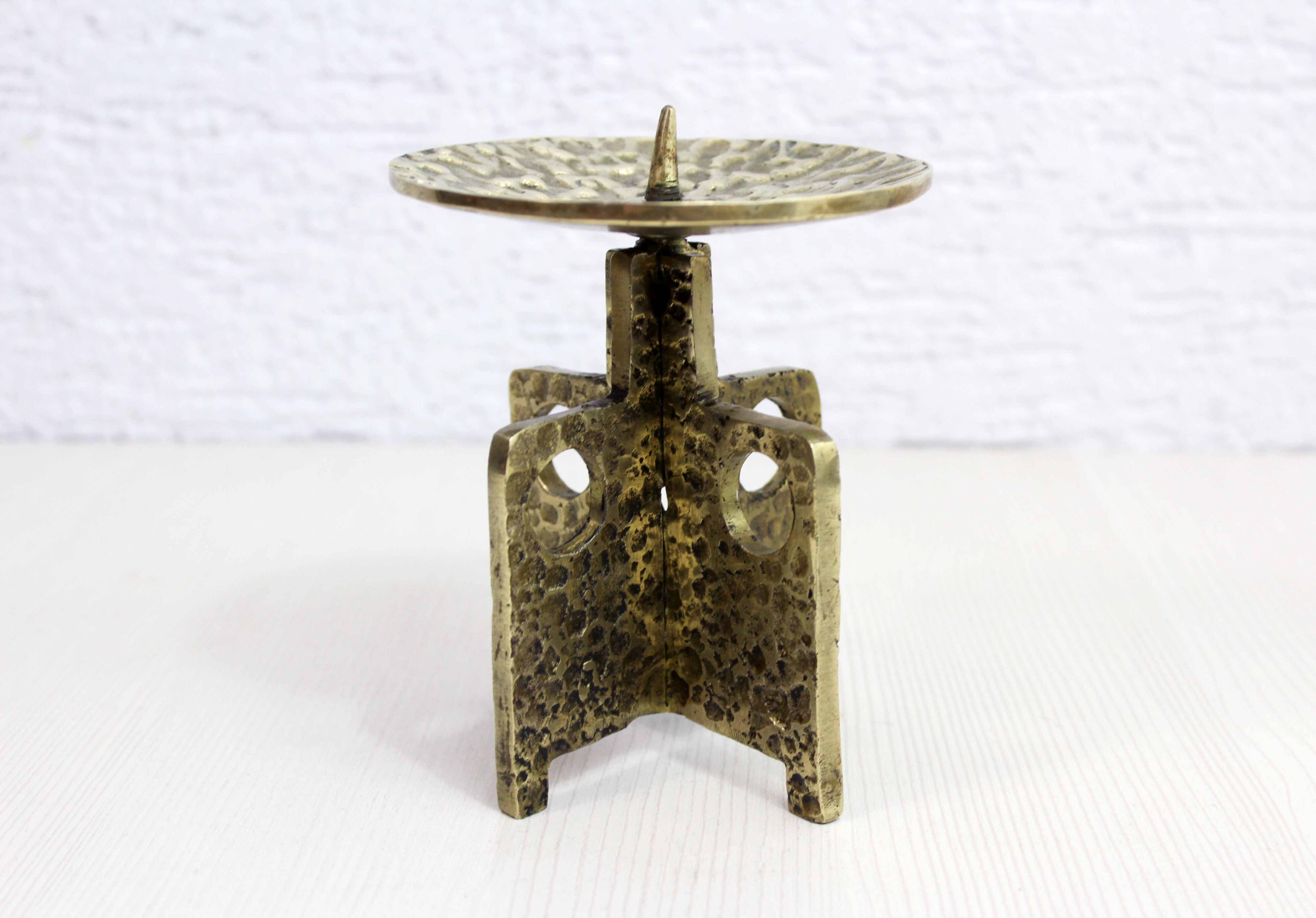 Brutalist candle holder 60s