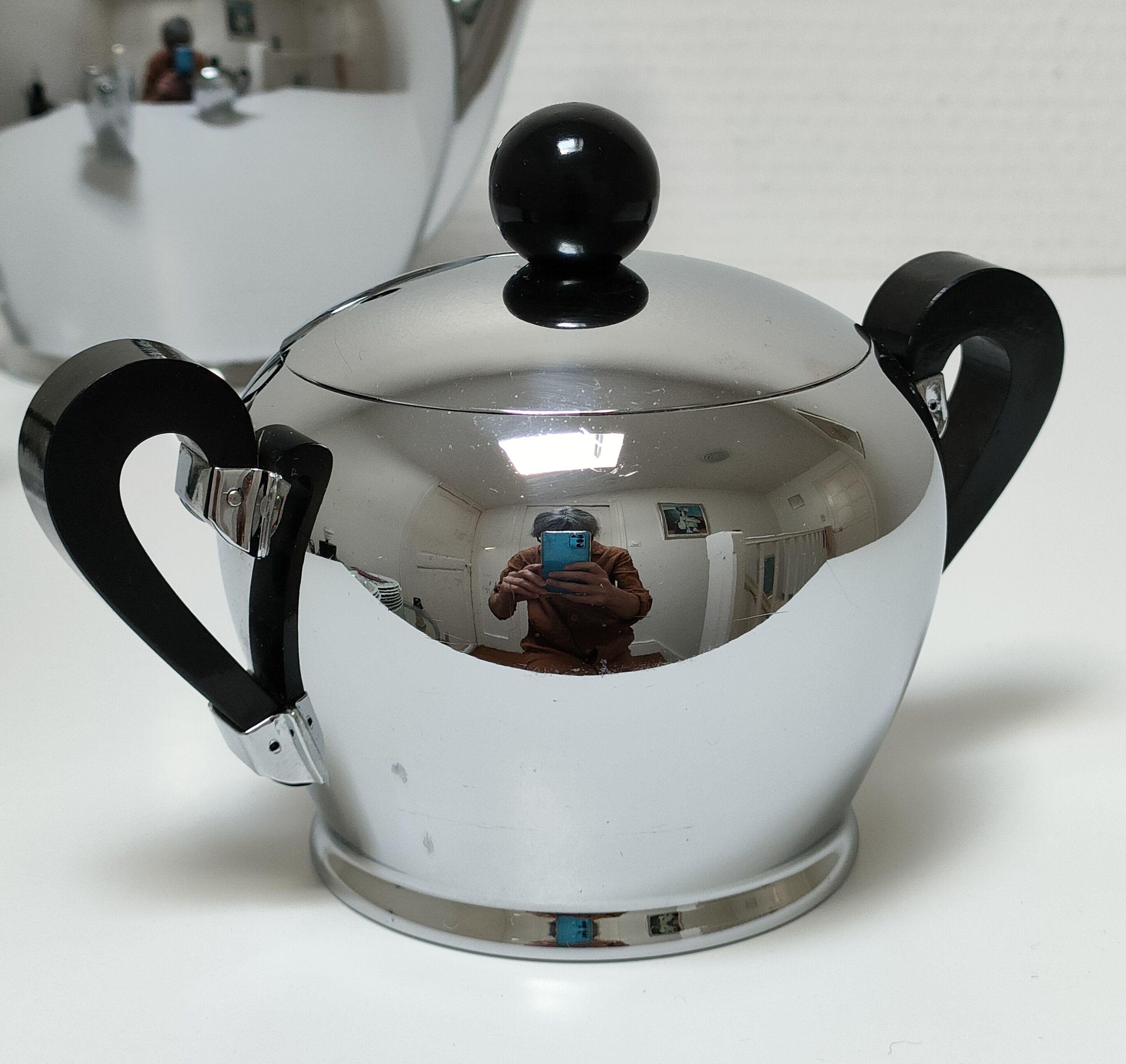 Tea set "Bombé" Carlo Alessi vintage stainless steel